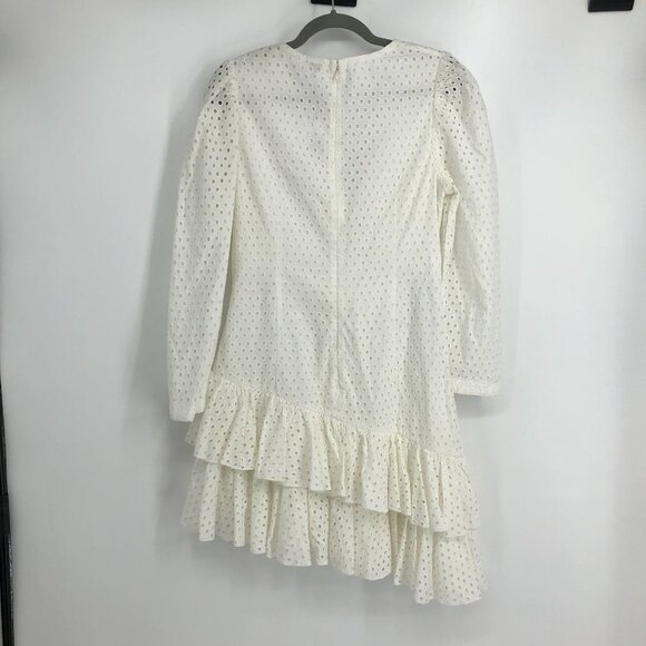 NWT Rhode White Lola Eyelet Ruffled Mini Dress size L - Picture 4 of 16
